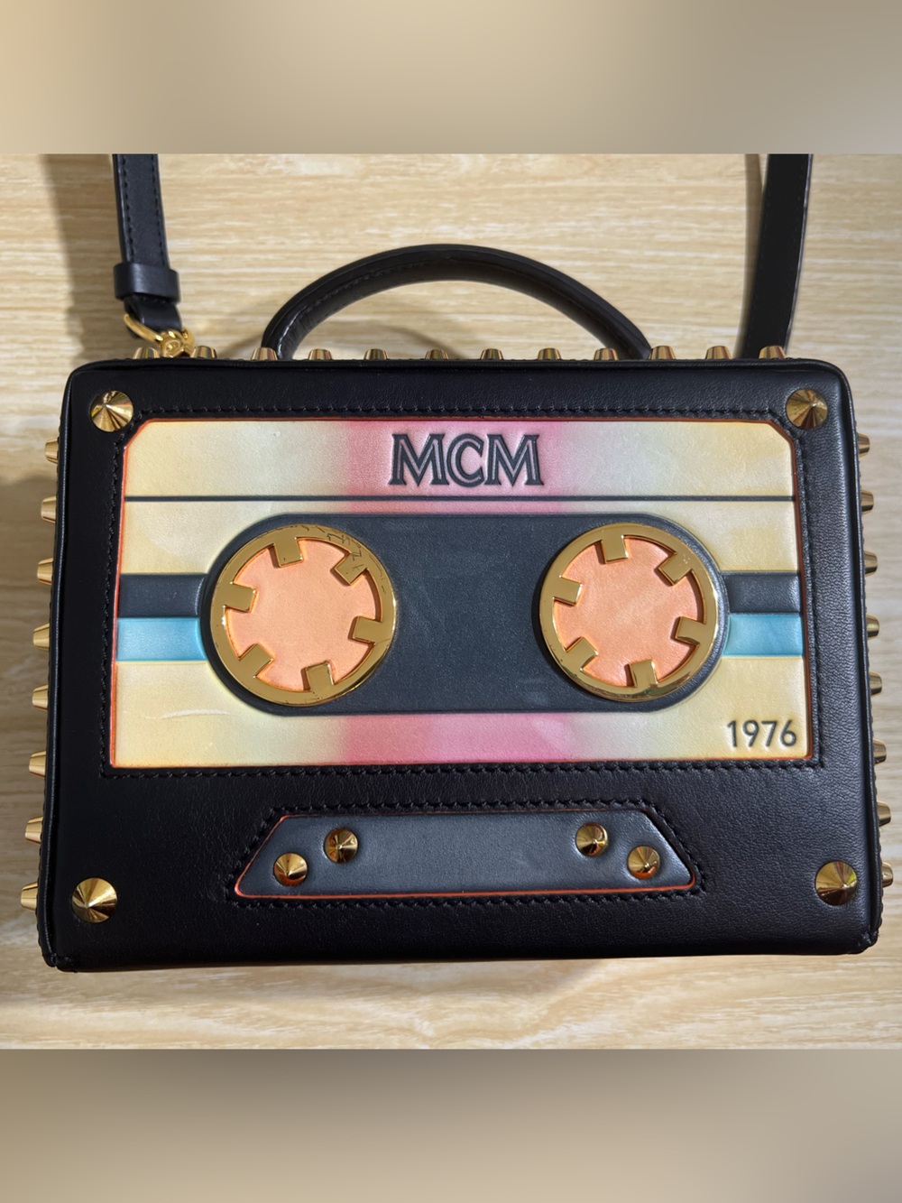 MCM Black Cassette Limited Edition Berlin Bag